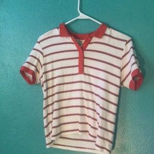 Striped buttoned shirt